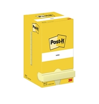 3M Post-it notes 654 - 76x76mm gul original